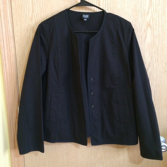 Eileen Fisher Jackets & Blazers - Eileen Fisher Petite Black Blazer/Jacket